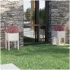 Odlingslådor 2 st vit 40x40x70 cm massiv furu vidaXL – miniatyr 1