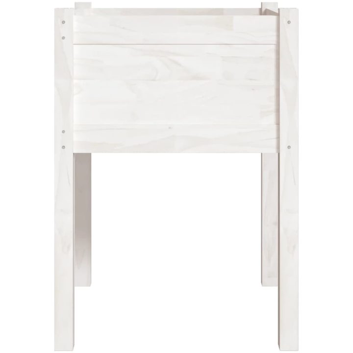 Odlingslådor 2 st vit 50x50x70 cm massiv furu vidaXL – bild 5