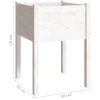 Odlingslådor 2 st vit 50x50x70 cm massiv furu vidaXL – miniatyr 8