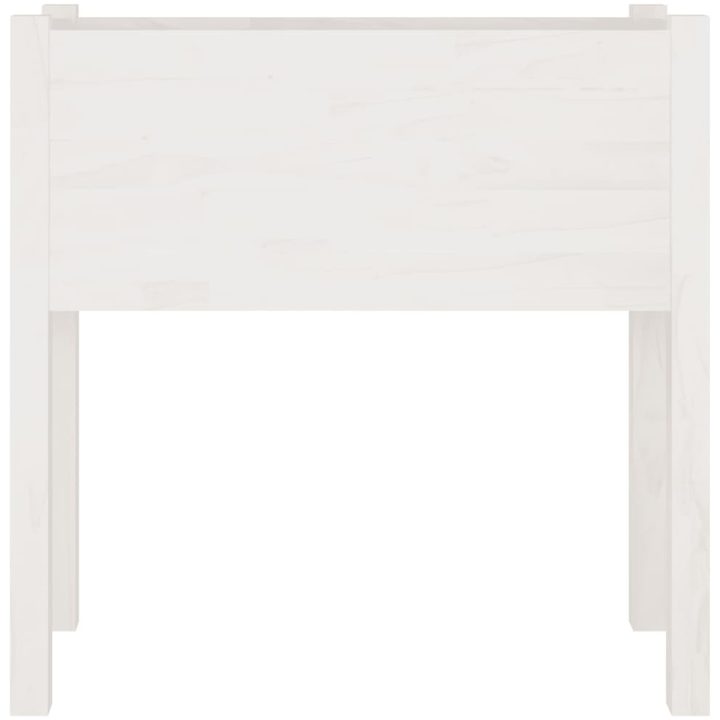 Odlingslådor 2 st vit 70x31x70 cm massiv furu vidaXL – bild 4