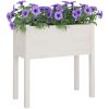 Odlingslådor 2 st vit 70x31x70 cm massiv furu vidaXL – miniatyr 7