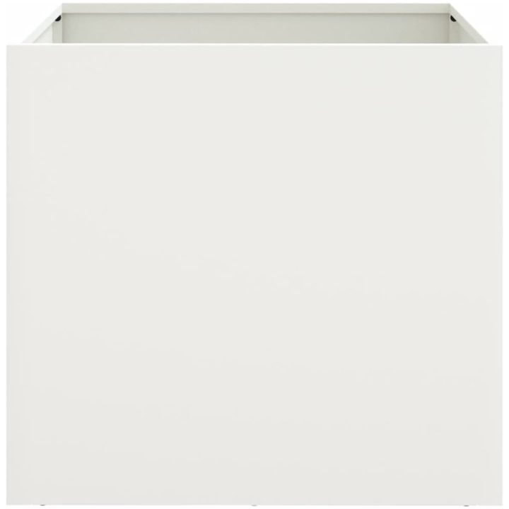 Odlingslådor 2 st vit kallvalsat stål vidaXL 49 x 47 x 46 cm – bild 5