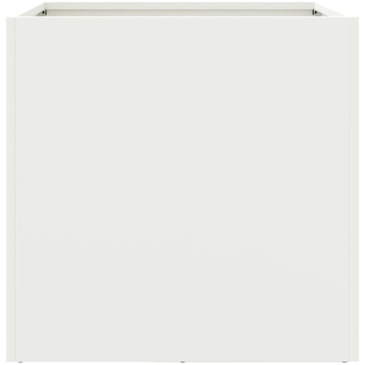 Odlingslådor 2 st vit kallvalsat stål vidaXL 49 x 47 x 46 cm – bild 6
