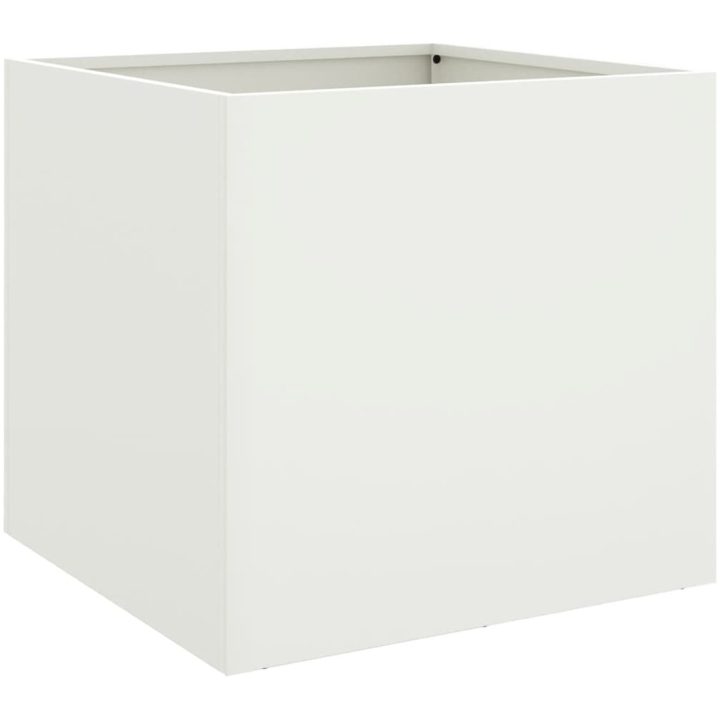 Odlingslådor 2 st vit kallvalsat stål vidaXL 49 x 47 x 46 cm – bild 7