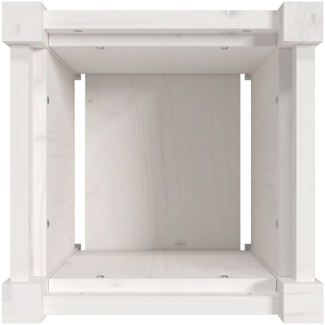 Odlingslådor 2 st vit massiv furu vidaXL – bild 9