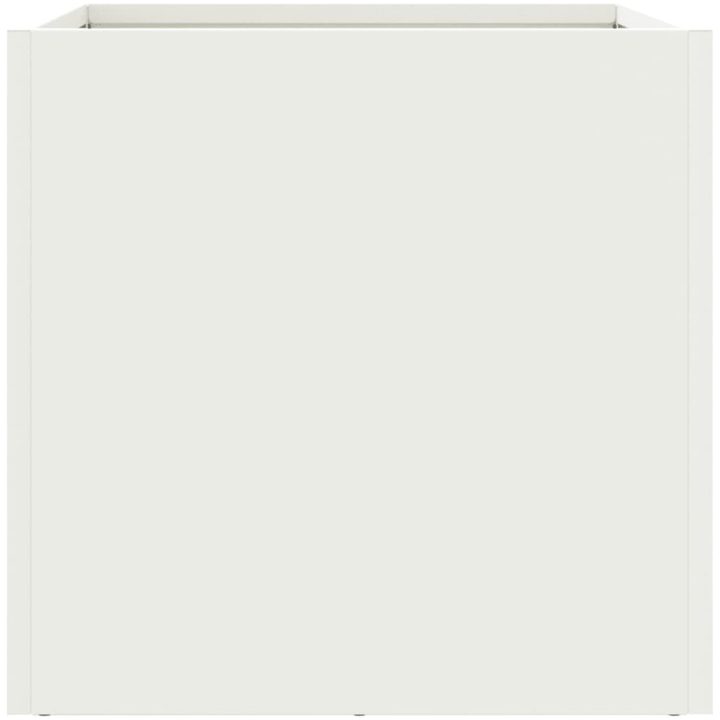 Odlingslådor 2 st vit stål vidaXL 32 x 30 x 29 cm – bild 6