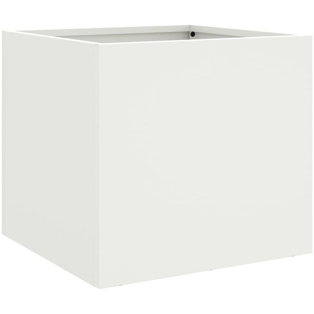 Odlingslådor 2 st vit stål vidaXL 32 x 30 x 29 cm – bild 7