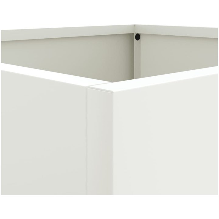 Odlingslådor 2 st vit stål vidaXL 32 x 30 x 29 cm – bild 9