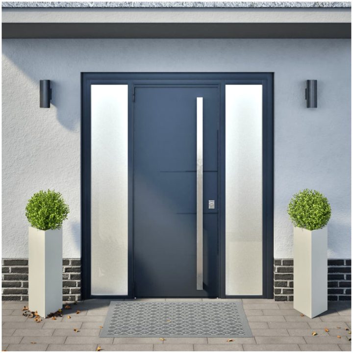 Odlingslådor 2 st vit triangulär stål vidaXL 30 x 26 x 75 cm – bild 3