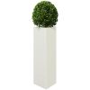 Odlingslådor 2 st vit triangulär stål vidaXL 30 x 26 x 75 cm – miniatyr 4