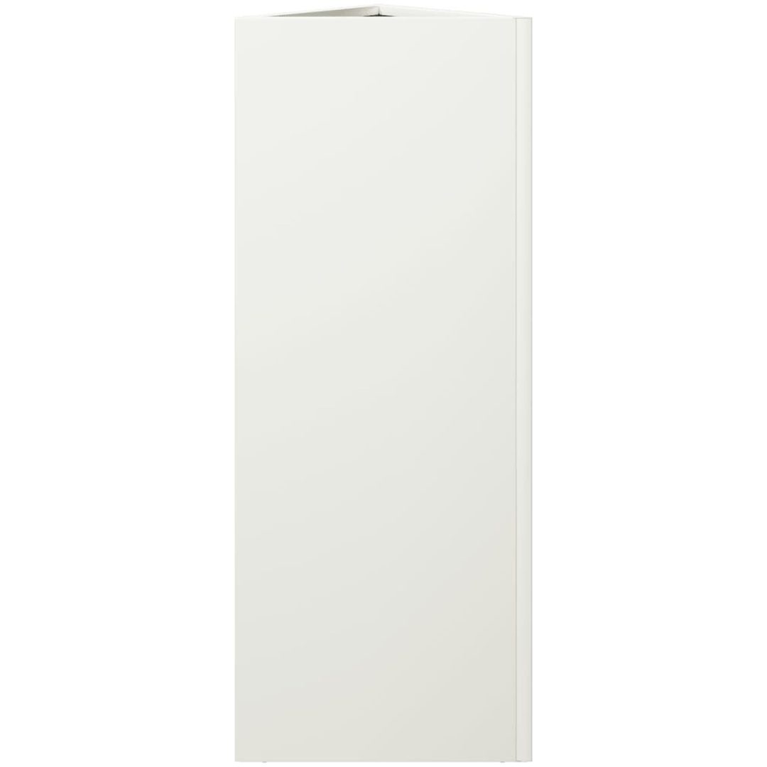 Odlingslådor 2 st vit triangulär stål vidaXL 30 x 26 x 75 cm – bild 7