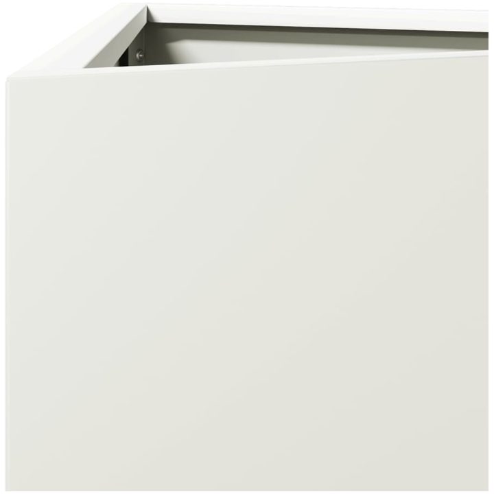 Odlingslådor 2 st vit triangulär stål vidaXL 30 x 26 x 75 cm – bild 9