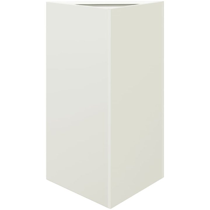 Odlingslådor 2 st vit triangulär stål vidaXL 50 x 43 x 75 cm – bild 5