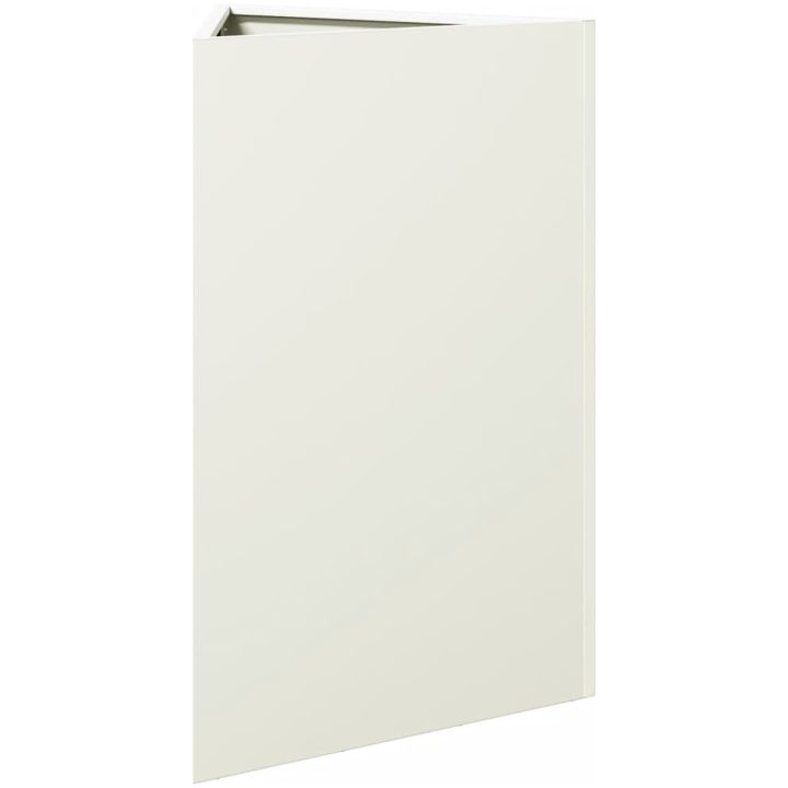 Odlingslådor 2 st vit triangulär stål vidaXL 50 x 43 x 75 cm – bild 6