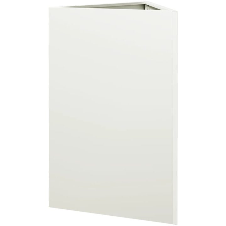 Odlingslådor 2 st vit triangulär stål vidaXL 50 x 43 x 75 cm – bild 8