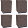 Odlingslådor 4 st brun 30x30x37 cm polypropylen vidaXL – miniatyr 2