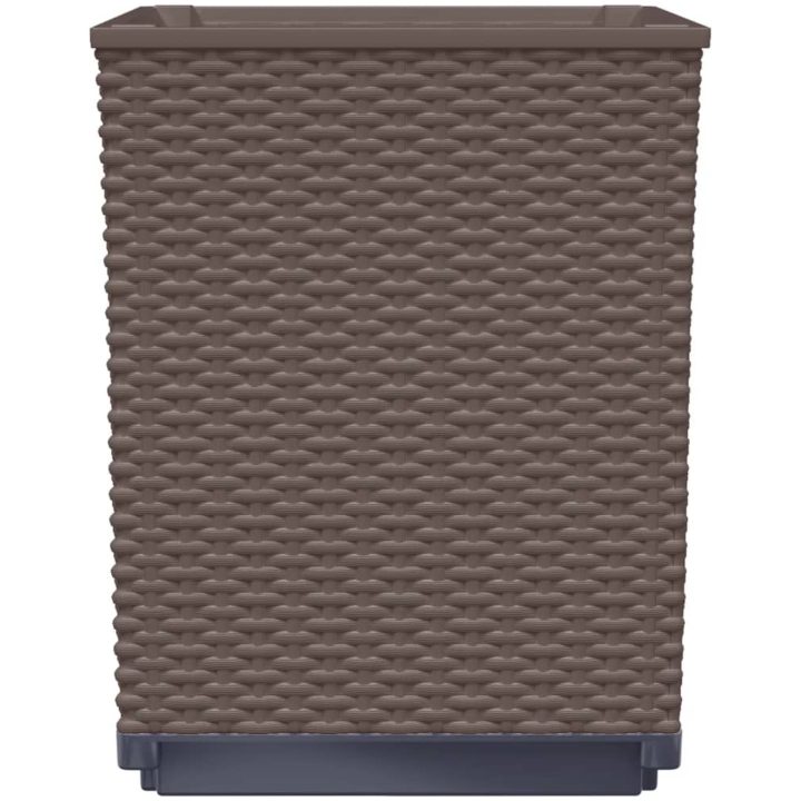 Odlingslådor 4 st brun 30x30x37 cm polypropylen vidaXL – bild 5