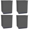 Odlingslådor 4 st svart 30x30x37 cm polypropylen vidaXL – miniatyr 2