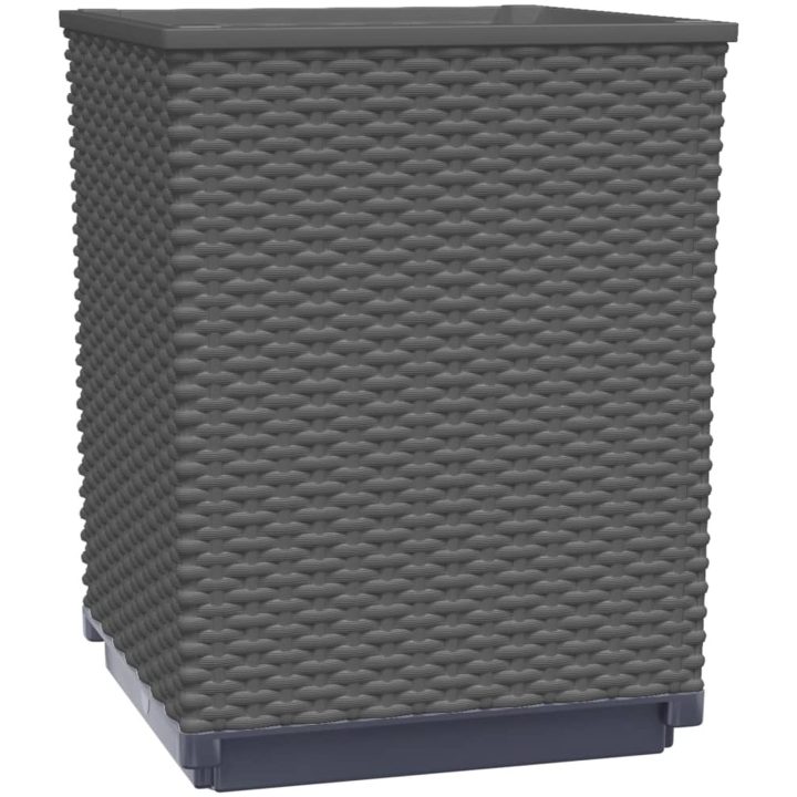 Odlingslådor 4 st svart 30x30x37 cm polypropylen vidaXL – bild 4