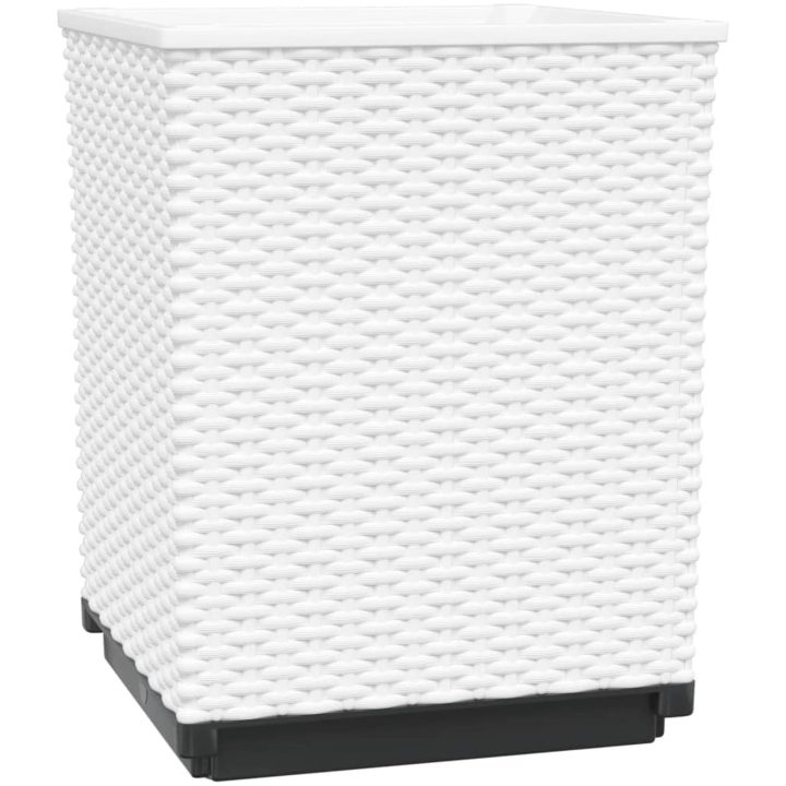 Odlingslådor 4 st vit 30x30x37 cm polypropylen vidaXL – bild 4