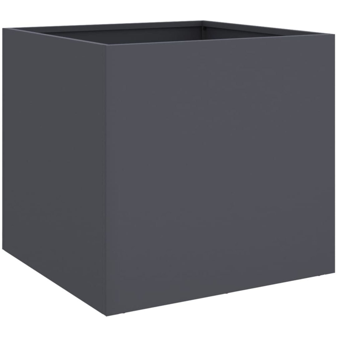 Odlingslådor antracit kallvalsat stål vidaXL 42 x 40 x 39 cm – bild 2