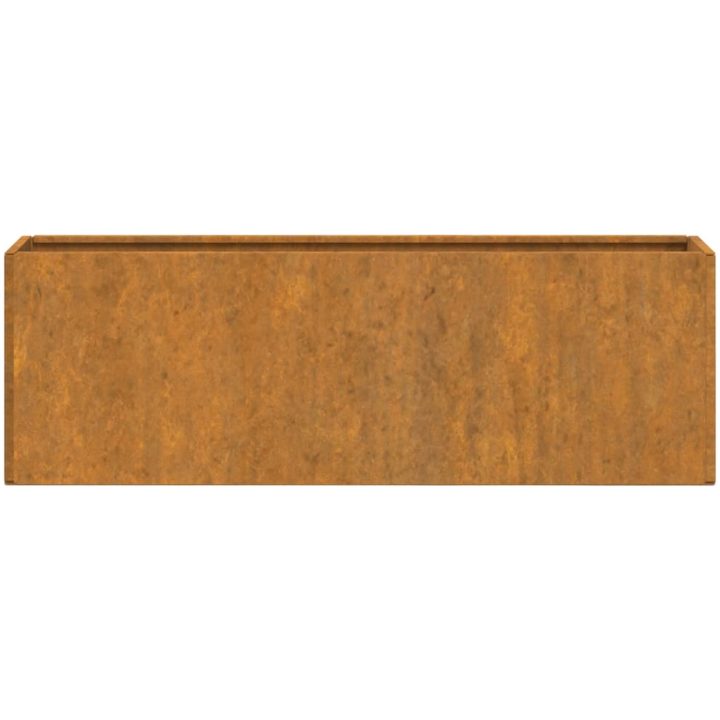 Odlingslådor för vägg 2 st rosttrögt stål 53x10x17 cm vidaXL – bild 6