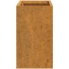 Odlingslådor för vägg 2 st rosttrögt stål 53x10x17 cm vidaXL – miniatyr 7