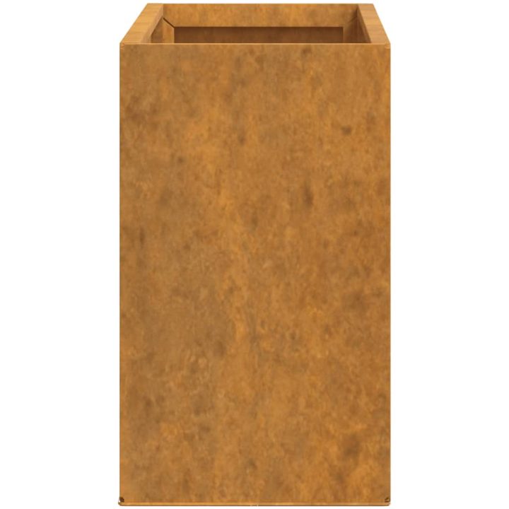 Odlingslådor för vägg 2 st rosttrögt stål 53x10x17 cm vidaXL – bild 7