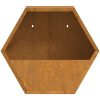 Odlingslådor för vägg 2 st rosttrögt stål vidaXL 30 x 10 x 25 cm – miniatyr 6