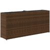 Odlingslådor med 2 krukor 2 st brun 90x20x40 cm konstrotting vidaXL – miniatyr 8