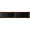 Odlingslådor med 2 krukor 2 st brun 90x20x40 cm konstrotting vidaXL – miniatyr 9
