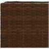 Odlingslådor med 2 krukor 2 st brun 90x20x40 cm konstrotting vidaXL – miniatyr 10