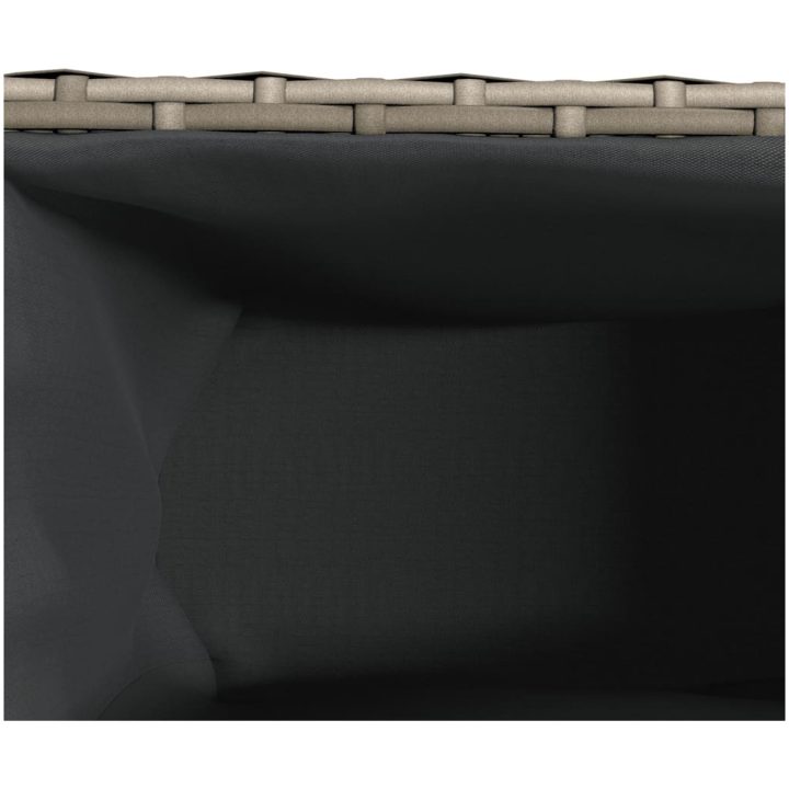 Odlingslådor med 2 krukor 2 st grå 90x20x40 cm konstrotting vidaXL – bild 11