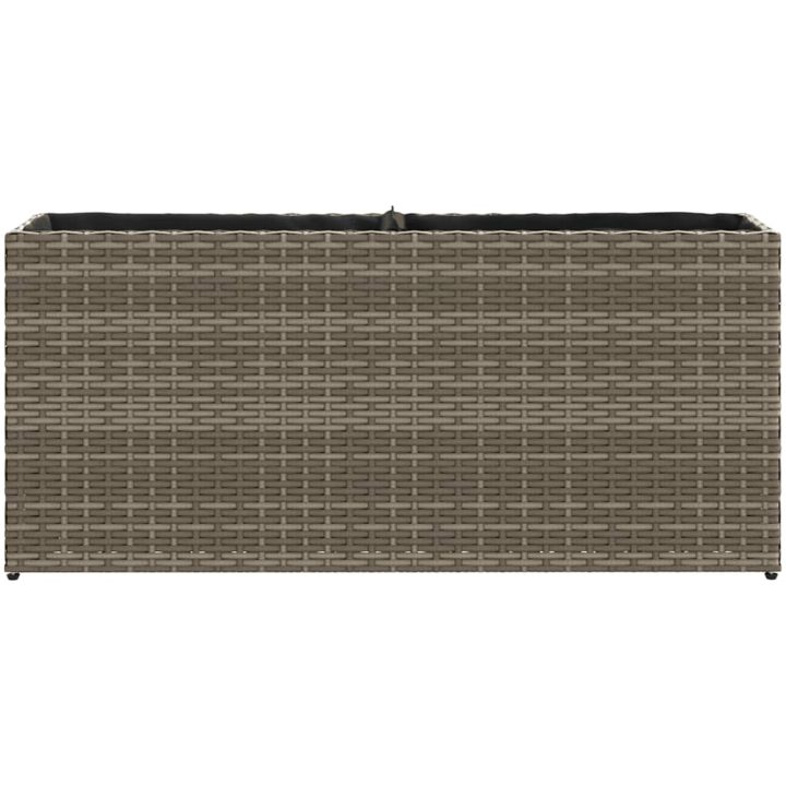Odlingslådor med 2 krukor 2 st grå 90x20x40 cm konstrotting vidaXL – bild 6
