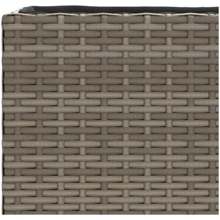 Odlingslådor med 2 krukor 2 st grå 90x20x40 cm konstrotting vidaXL – bild 10
