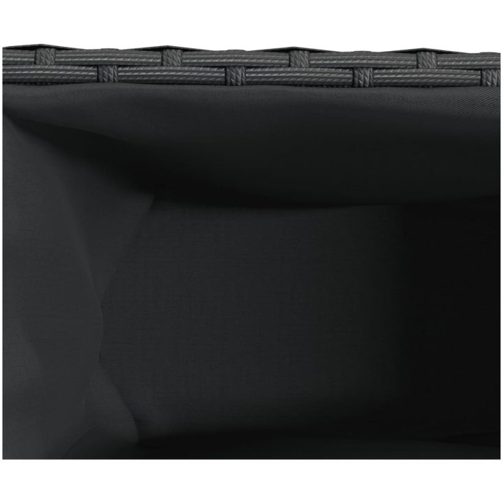 Odlingslådor med 2 krukor 2 st svart 90x20x40 cm konstrotting vidaXL – bild 11