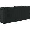 Odlingslådor med 2 krukor 2 st svart 90x20x40 cm konstrotting vidaXL – miniatyr 5