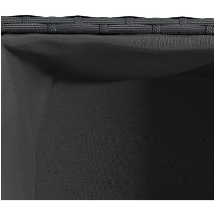Odlingslådor med 2 krukor 2 st svart konstrotting vidaXL 72 x 30 x 32 cm – bild 11