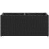 Odlingslådor med 2 krukor 2 st svart konstrotting vidaXL 72 x 30 x 32 cm – miniatyr 6