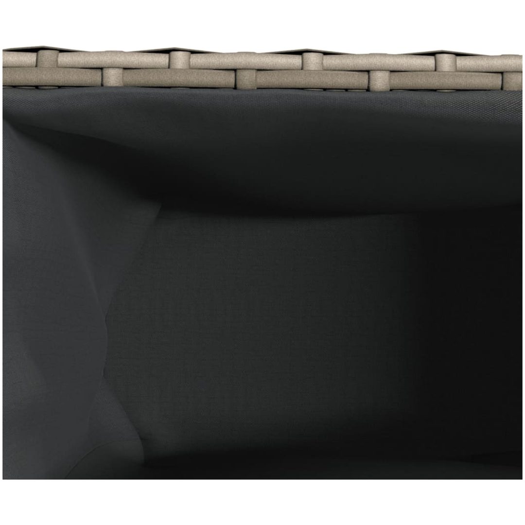 Odlingslådor med 3 krukor 2 st grå konstrotting vidaXL 105 x 30 x 32 cm – bild 11