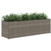 Odlingslådor med 3 krukor 2 st grå konstrotting vidaXL 105 x 30 x 32 cm – miniatyr 4