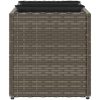 Odlingslådor med 3 krukor 2 st grå konstrotting vidaXL 105 x 30 x 32 cm – miniatyr 7