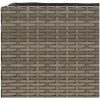 Odlingslådor med 3 krukor 2 st grå konstrotting vidaXL 105 x 30 x 32 cm – miniatyr 10