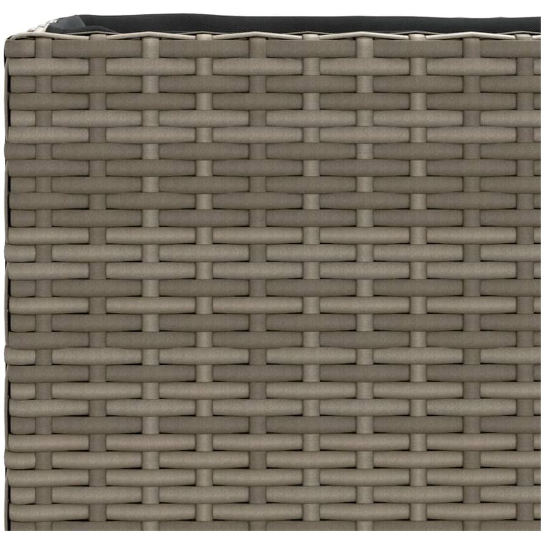 Odlingslådor med 3 krukor 2 st grå konstrotting vidaXL 105 x 30 x 32 cm – bild 10