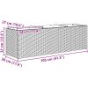 Odlingslådor med 3 krukor 2 st svart konstrotting vidaXL 105 x 30 x 32 cm – miniatyr 12