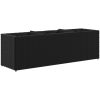 Odlingslådor med 3 krukor 2 st svart konstrotting vidaXL 105 x 30 x 32 cm – miniatyr 5
