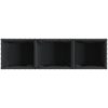 Odlingslådor med 3 krukor 2 st svart konstrotting vidaXL 105 x 30 x 32 cm – miniatyr 9