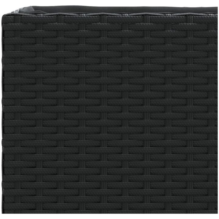 Odlingslådor med 3 krukor 2 st svart konstrotting vidaXL 105 x 30 x 32 cm – bild 10