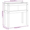 Odlingslådor med ben vaxbrun 70x31x70 cm massiv furu vidaXL – miniatyr 11