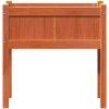 Odlingslådor med ben vaxbrun 70x31x70 cm massiv furu vidaXL – miniatyr 5